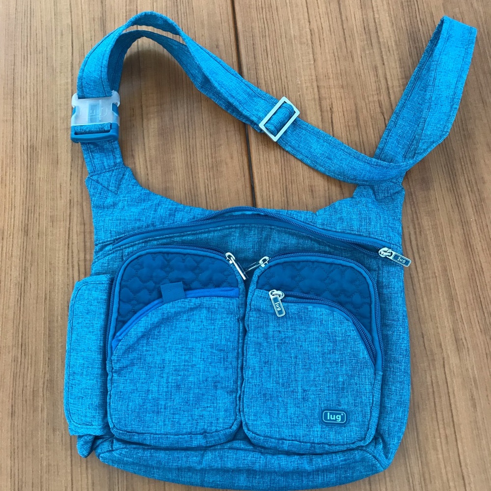 Lug crossbody bag blue